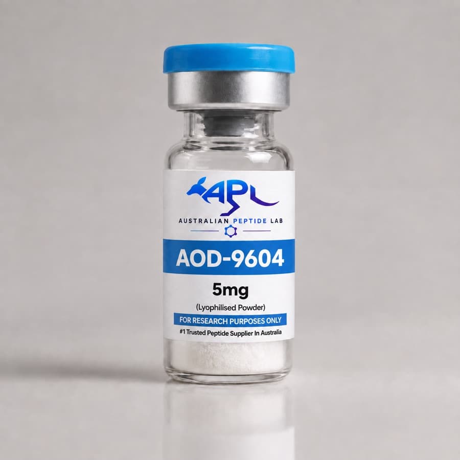 AOD-9604 5mg lyophilised research peptide vial — Australian Peptide Lab