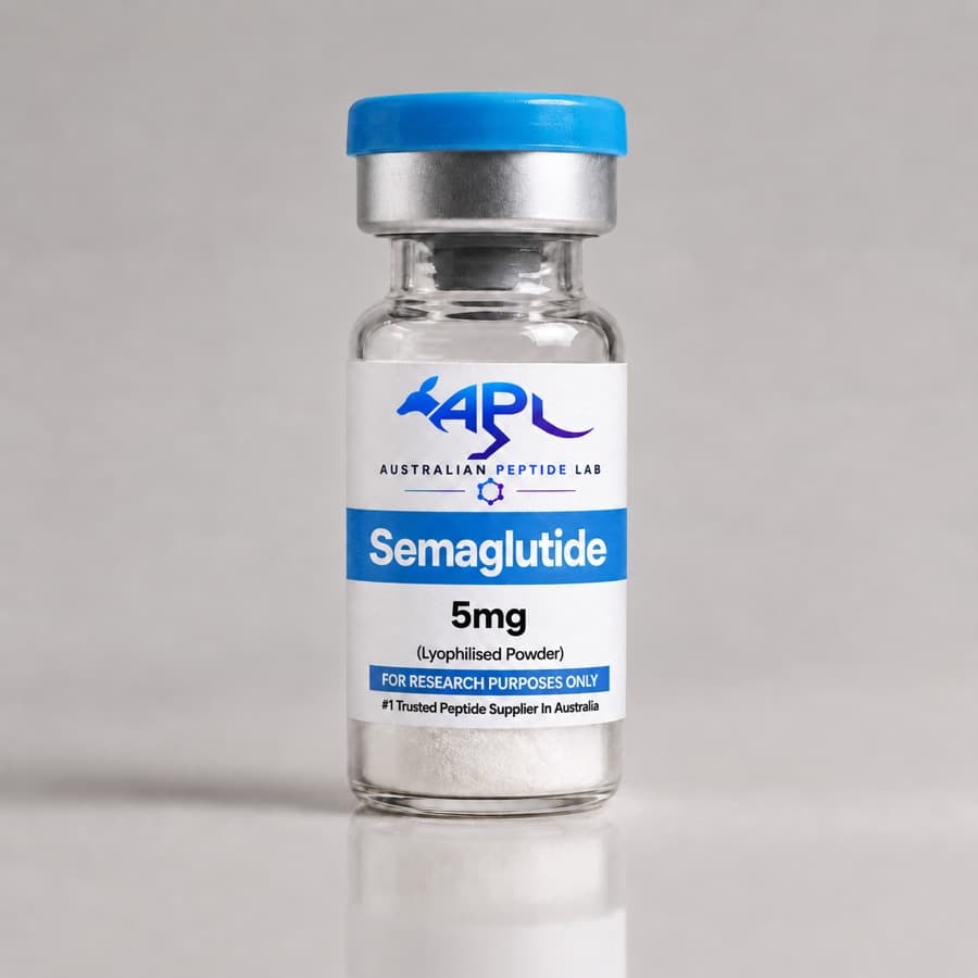 Semaglutide lyophilised research peptide vial — Australian Peptide Lab